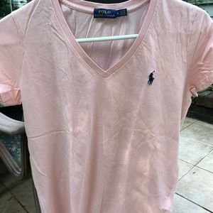Polo Ralph Lauren tshirt; soft pink; medium